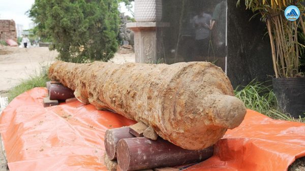 Đà Nẵng: Phát hiện súng thần công cổ tại Thành Điện Hải