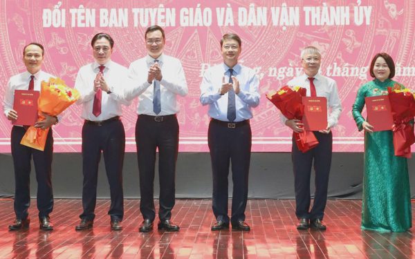 Đà Nẵng thành lập 2 đảng bộ, đổi tên Ban Tuyên giáo và Dân vận Thành ủy