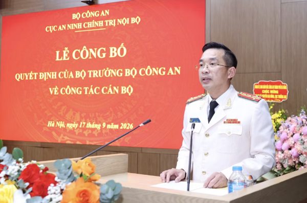 Đại tá Nguyễn Đại Đồng giữ chức Cục trưởng Cục An ninh chính trị nội bộ