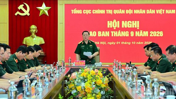 Đại tướng Nguyễn Trọng Nghĩa chủ trì Hội nghị giao ban Tổng cục Chính trị tháng 9