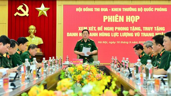 Đại tướng Nguyễn Trọng Nghĩa chủ trì phiên họp Hội đồng Thi đua-Khen thưởng Bộ Quốc phòng