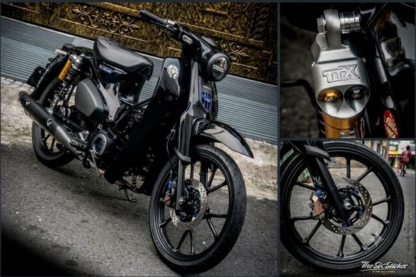 Dân chơi Gia Lai chi 120 triệu độ Honda Cub 125 thành bản đen tuyền huyền bí