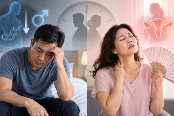 Đàn ông dễ 'xuống phong độ', phụ nữ liên tục bốc hỏa khi qua tuổi 40, vì sao?