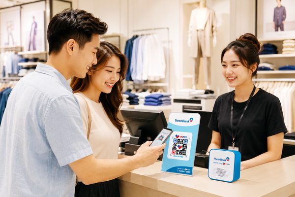 Đăng ký VNPAY-QR, hộ kinh doanh nhận loa thông báo từ VietinBank và VNPAY