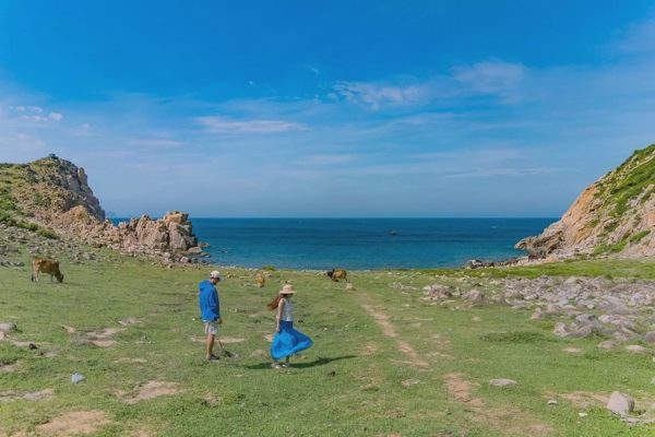 Đảo Bích Đầm - nơi có bãi đá tròn như trứng