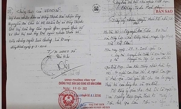 Dâu trưởng kiện đòi chia đất thừa kế của bố mẹ chồng