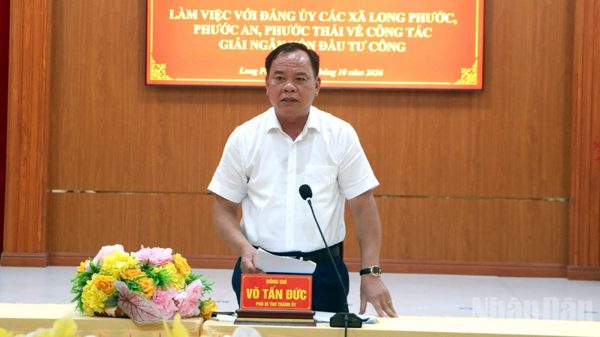 Đẩy nhanh tiến độ các dự án ở ba xã gần sân bay Long Thành