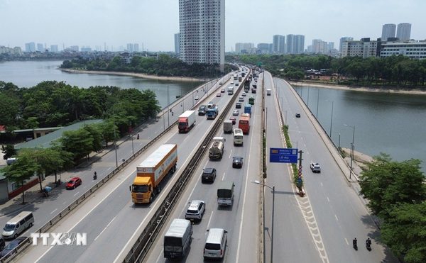 Đề xuất bỏ làn dừng xe khẩn cấp tuyến Vành đai 3 trên cao ở Hà Nội