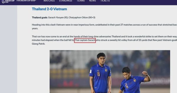 Đến FIFA còn nhầm tên giải thành ASEAN Cup và ‘tước’ băng thủ quân đội tuyển Thái Lan của Chanathip