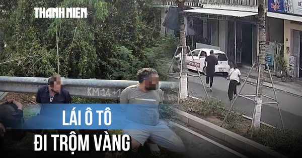 Đi ô tô trộm vàng bất thành, bị bắt trên đường tẩu thoát