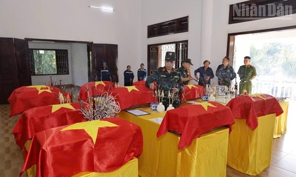 Điện Biên cất bốc, quy tập thêm một phần mộ liệt sĩ tại phường Điện Biên Phủ