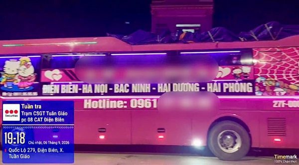 Điện Biên phát hiện và xử lý nhiều lái xe khách vi phạm quy định