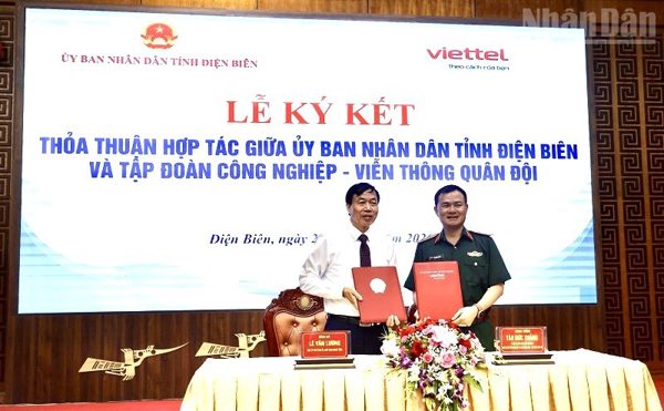 Điện Biên và Tập đoàn Viettel hợp tác phát triển khoa học, công nghệ, đổi mới sáng tạo và chuyển đổi số