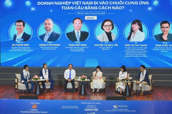 Diễn đàn Go Global Bắc Ninh 2026: Phiên thảo luận sôi nổi về hướng đi vào chuỗi cung ứng toàn cầu