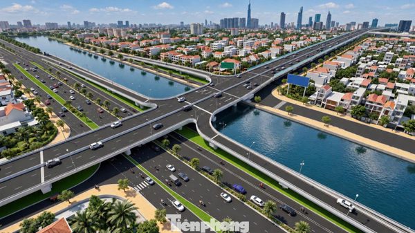 Diện mạo tuyến đường trên cao xuyên khu Nam TPHCM hơn 6.200 tỷ đồng