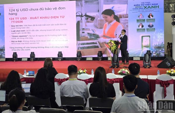 Điện tử Việt Nam trước yêu cầu xanh hóa chuỗi cung ứng toàn cầu