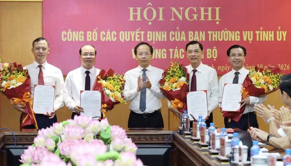 Điều động, luân chuyển, bổ nhiệm nhiều cán bộ chủ chốt ở Hà Tĩnh