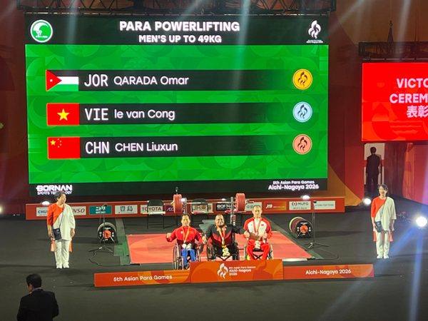 Đô cử Lê Văn Công giành Huy chương Bạc tại Asian Para Games 2026