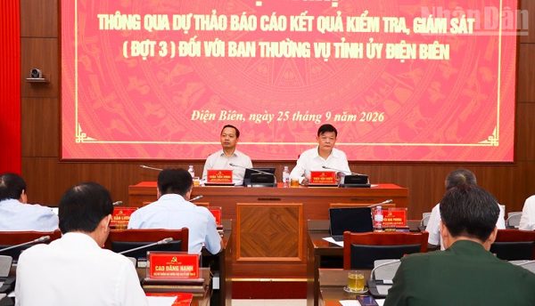 Đoàn kiểm tra, giám sát Trung ương thông qua dự thảo báo cáo kiểm tra, giám sát (đợt 3) đối với Ban Thường vụ Tỉnh ủy Điện Biên
