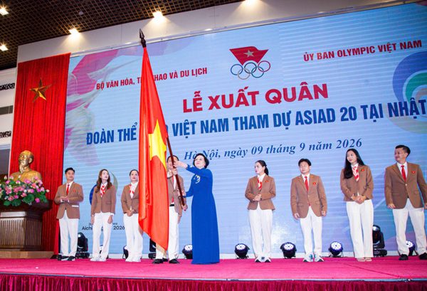 Đoàn thể thao Việt Nam xuất quân dự ASIAD 20, quyết tâm giành trên 4 HCV
