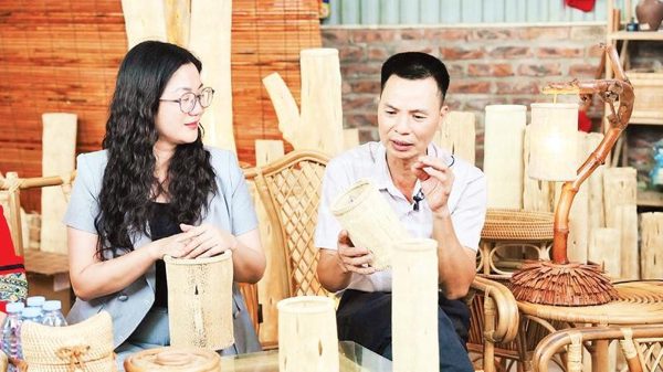 Độc đáo những chiếc đèn đu đủ