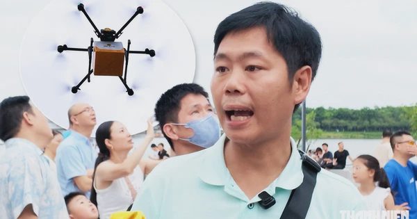 Độc đáo 'shipper' giao hàng từ trên không