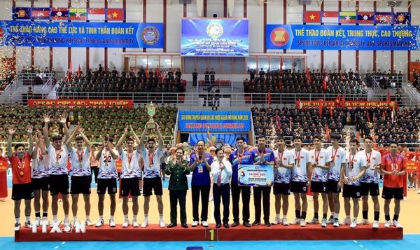 Đội QĐND Việt Nam vô địch Giải bóng chuyền Quân đội các nước ASEAN mở rộng