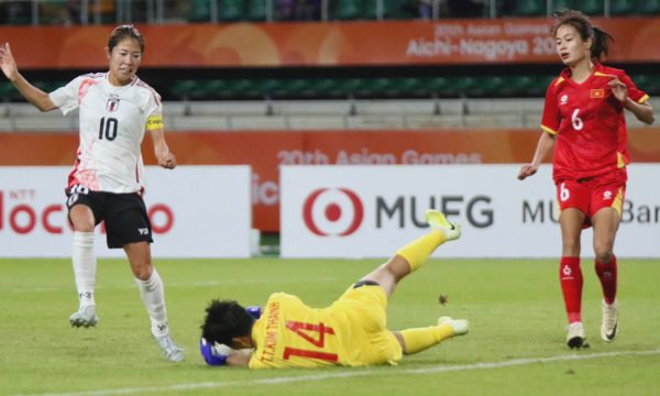 Đội tuyển nữ Việt Nam thua Nhật Bản 0-8 ở ASIAD 2026