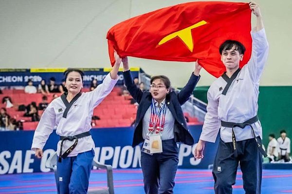 Đội tuyển taekwondo Việt Nam giành HCV thế giới