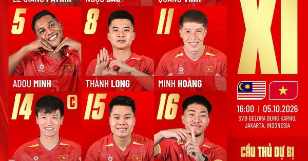 Đội tuyển Việt Nam quyết thắng Malaysia: Williams Minh Hoàng, Khoa Ngô và Hai Long đá chính, Đình Bắc dự bị