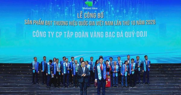 DOJI 16 năm liên tiếp được vinh danh Thương hiệu quốc gia Việt Nam