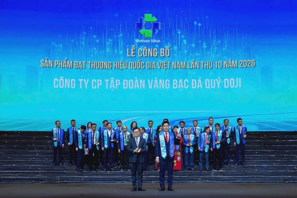 DOJI được vinh danh Thương hiệu Quốc gia Việt Nam 16 năm liên tiếp