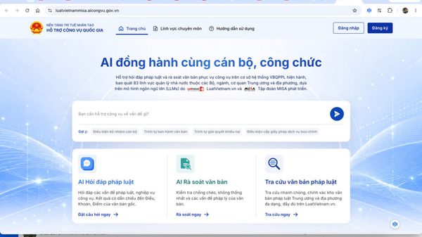 Đôn đốc sử dụng nền tảng trí tuệ nhân tạo hỗ trợ công vụ