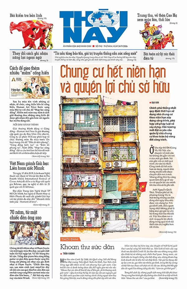 Đón đọc Thời Nay số 1742, phát hành thứ năm, ngày 24/9