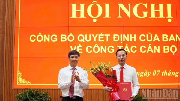 Đồng chí Nguyễn Thanh Nhàn được điều động, chỉ định giữ chức Phó Bí thư Tỉnh ủy Đồng Tháp