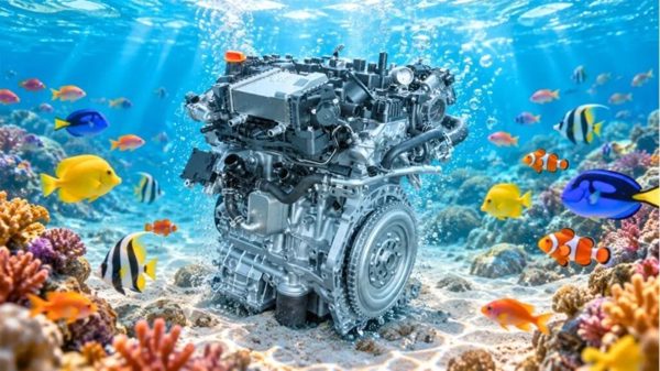 Động cơ cho xe hybrid chạy được dưới nước