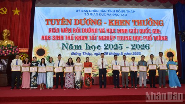 Đồng Tháp đạt nhiều thành tích trong năm học 2025-2026