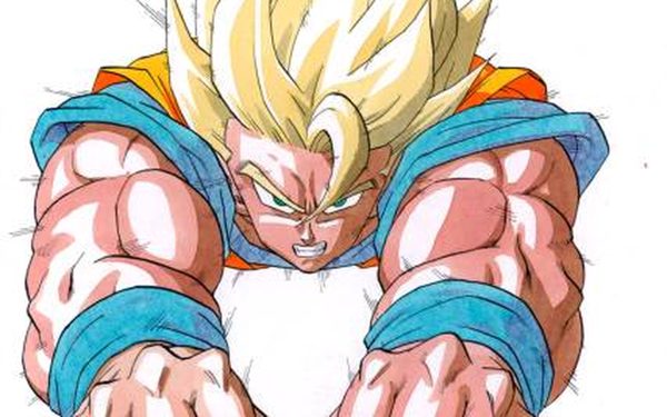 Dragon Ball công bố bản vẽ gốc Goku ở trạng thái Super Saiyan sau 35 năm