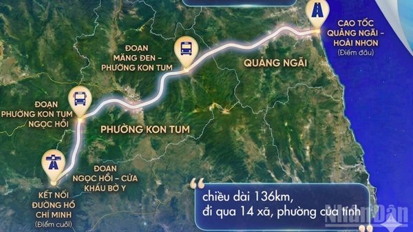 Dự án cao tốc Quảng Ngãi-Kon Tum, tạo không gian phát triển mới cho Quảng Ngãi