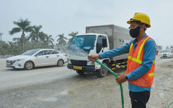 Dự án thi công trạm cân tại Hà Nội gây bụi, Ban Duy tu lên tiếng