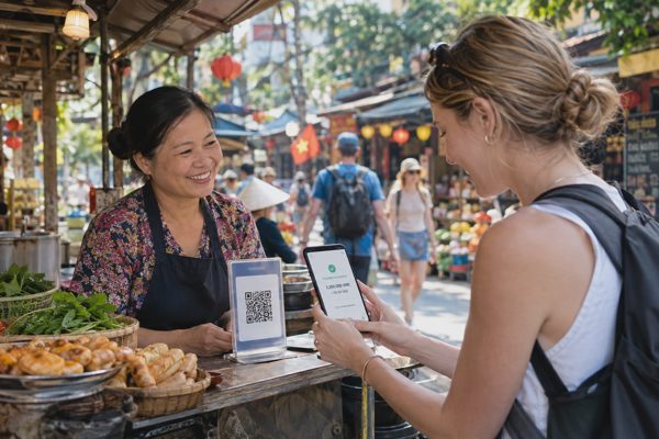 Du khách ồ ạt quét mã QR tại Việt Nam, giao dịch tăng vọt