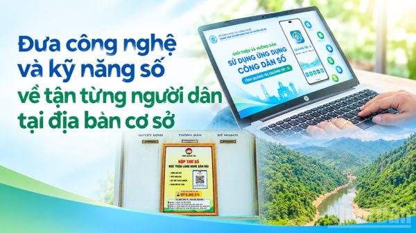 Đưa công nghệ và kỹ năng số về tận từng người dân tại địa bàn cơ sở