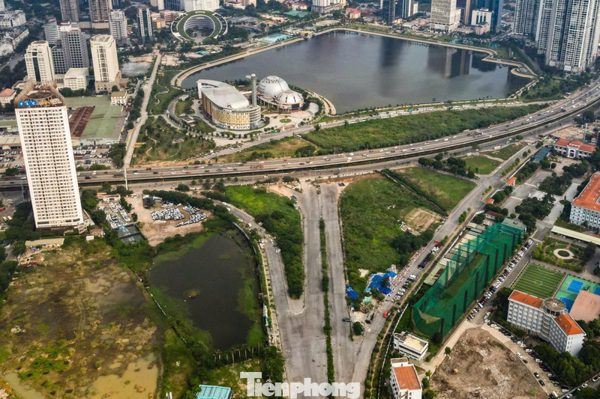 Đường nối Phạm Hùng - Lê Đức Thọ dần lộ diện sau gần 10 năm dang dở