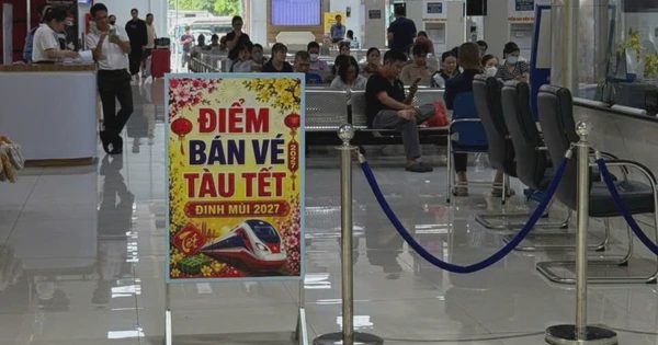 Đường sắt chính thức mở bán hơn 300.000 vé tàu Tết 2027