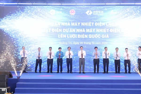 EVN khởi công nhà máy điện khí LNG hơn 40.000 tỷ, công bố phát điện Quảng Trạch