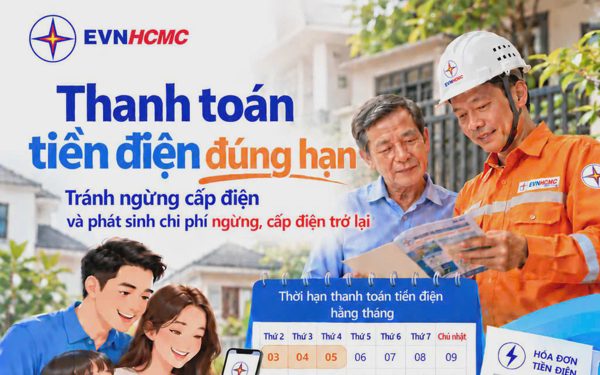 EVNHCMC ban hành đơn giá ngừng, cấp điện trở lại