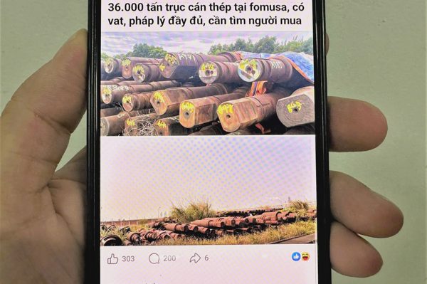 Formosa Hà Tĩnh bác tin rao bán 36.000 tấn trục cán thép