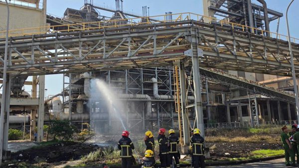 Formosa Hà Tĩnh thông tin về sự cố cháy thiết bị tại lò gió nóng