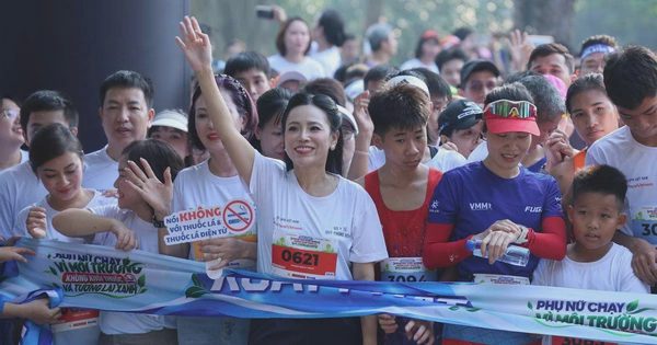 Gần 2.000 người tham gia giải chạy phụ nữ vì môi trường không khói thuốc