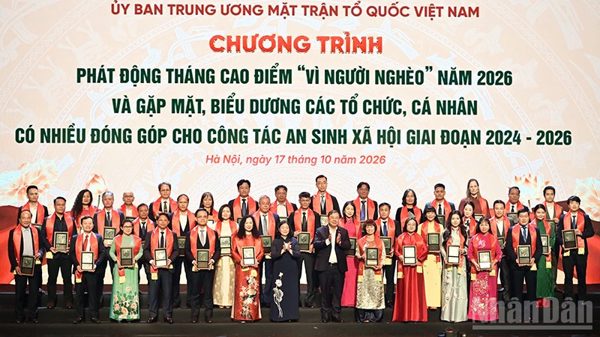Gần 367 tỷ đồng đăng ký ủng hộ nhân phát động Tháng cao điểm "Vì người nghèo" năm 2026